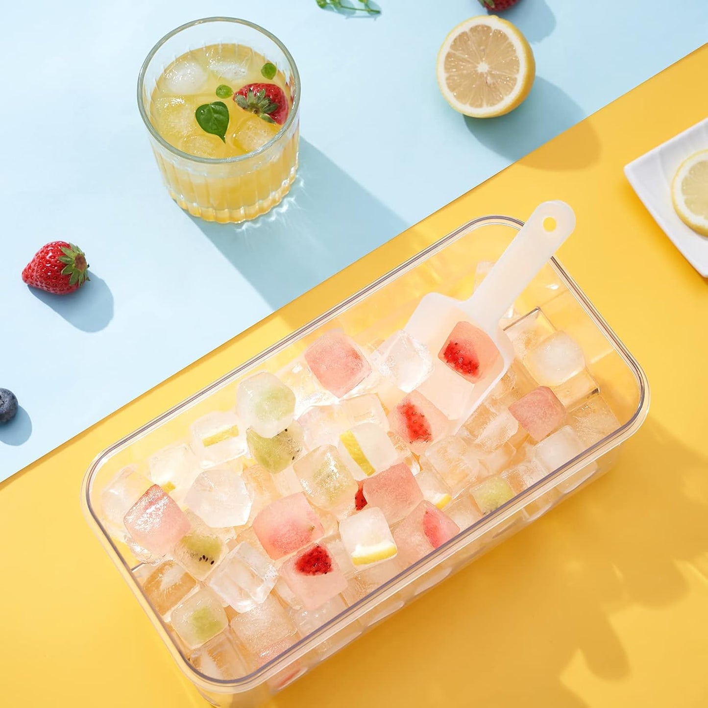 Cavyno™ - One-Press Ice Cube Tray & Storage Set