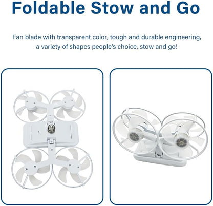 Cavyno™ - Drone-Inspired LED Ceiling Fan Light