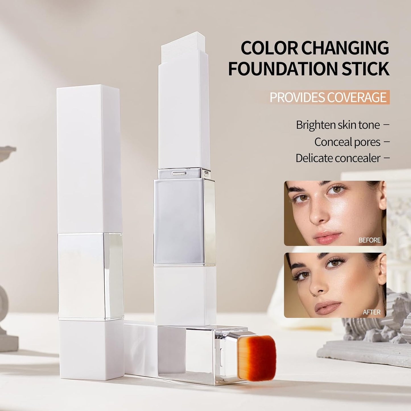 Cavyno™ - Color-Adapting Foundation Stick