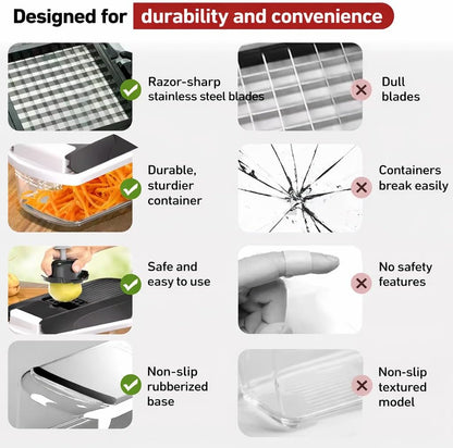 Cavyno™ - 15-in-1 Vegetable Chopper with Container