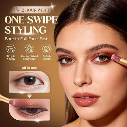 Cavyno™ - 4-Color 3-in-1 Cream Eyeshadow Stick Set