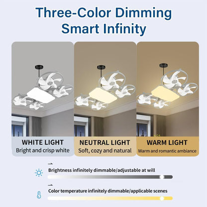 Cavyno™ - Drone-Inspired LED Ceiling Fan Light