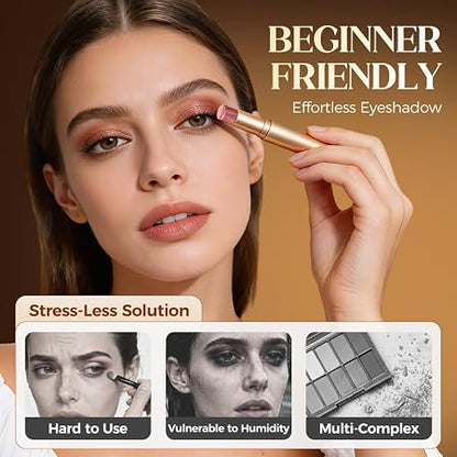 Cavyno™ - 4-Color 3-in-1 Cream Eyeshadow Stick Set
