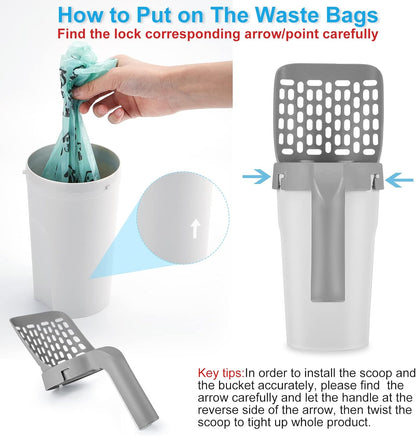 Cavyno™ - Cat Litter Scooper with Bag Dispenser