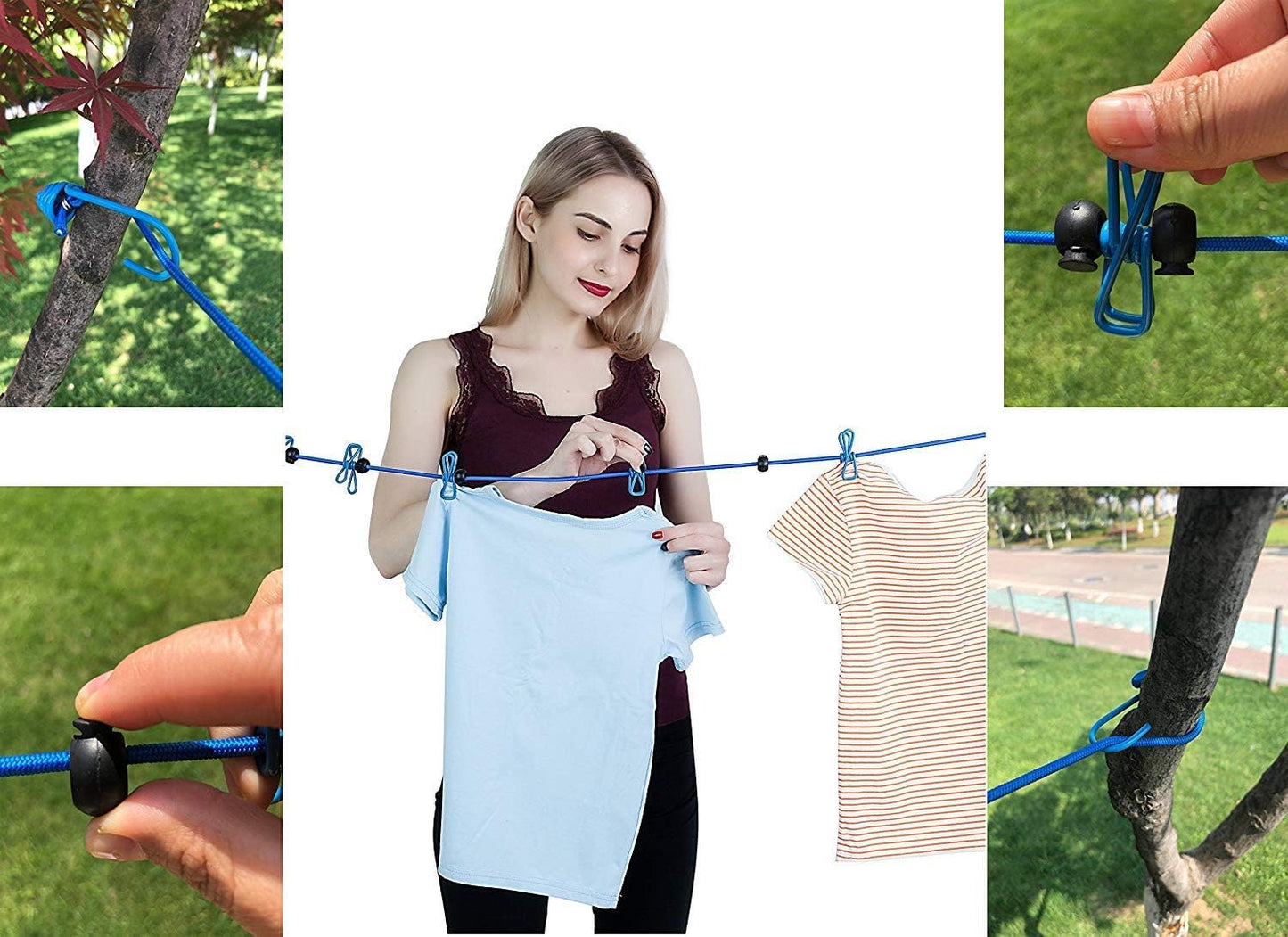 Cavyno™ - Portable Retractable Clothesline Set