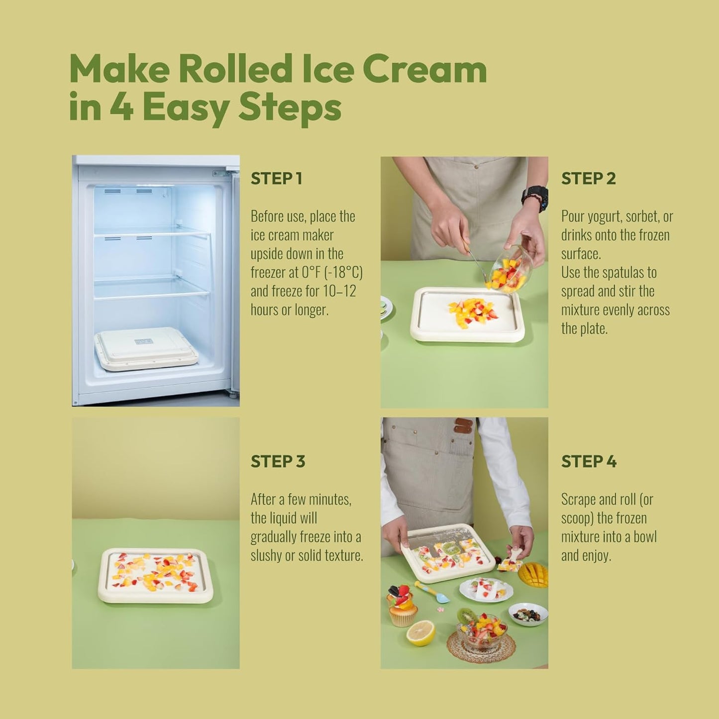 Cavyno™ - Instant Rolled Ice Cream Maker