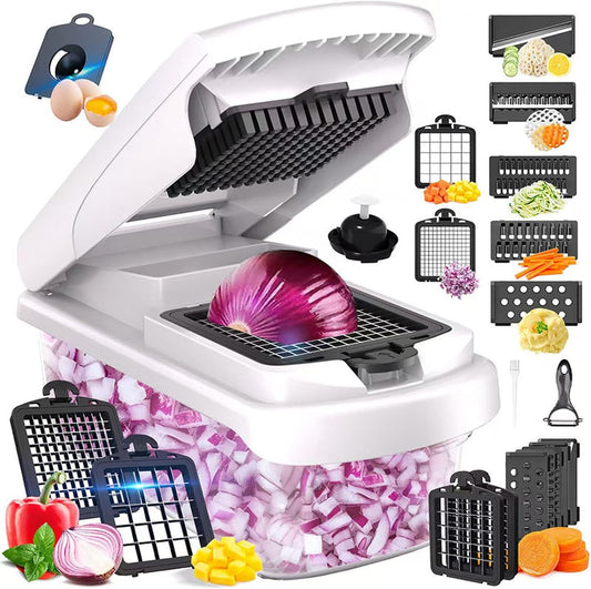 Cavyno™ - 15-in-1 Vegetable Chopper with Container