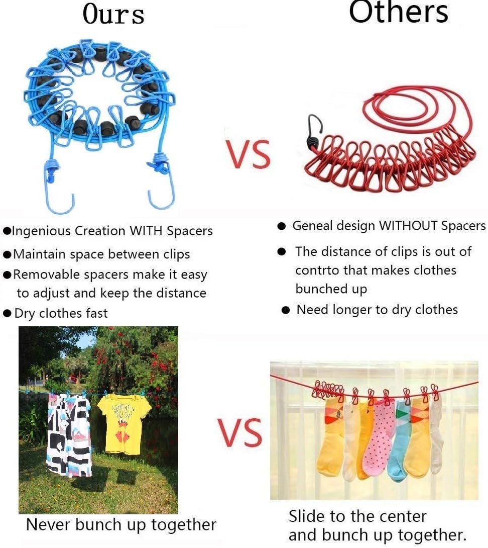 Cavyno™ - Portable Retractable Clothesline Set