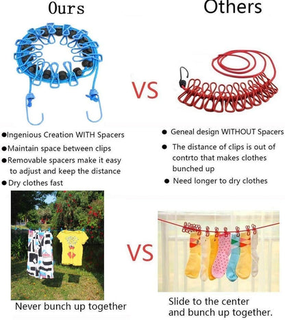 Cavyno™ - Portable Retractable Clothesline Set