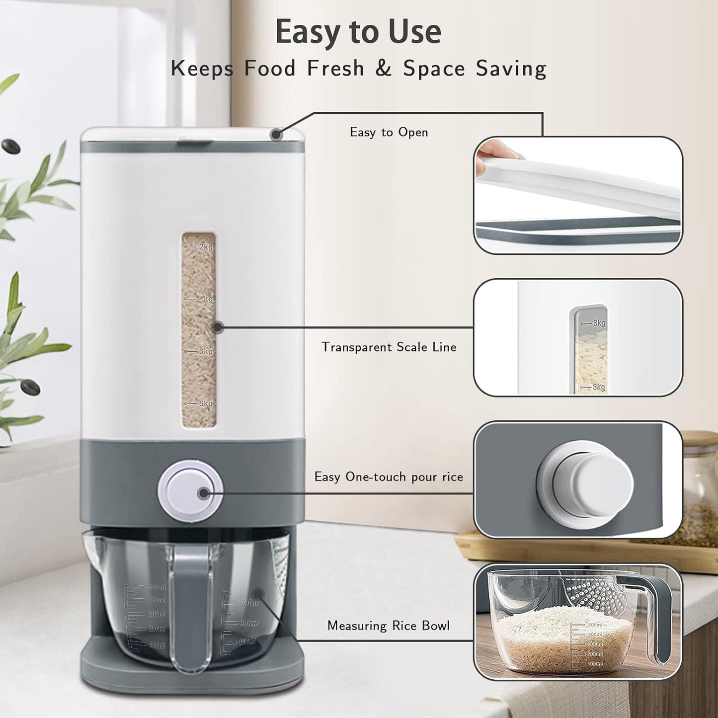 Cavyno™ - Large Rice Dispenser
