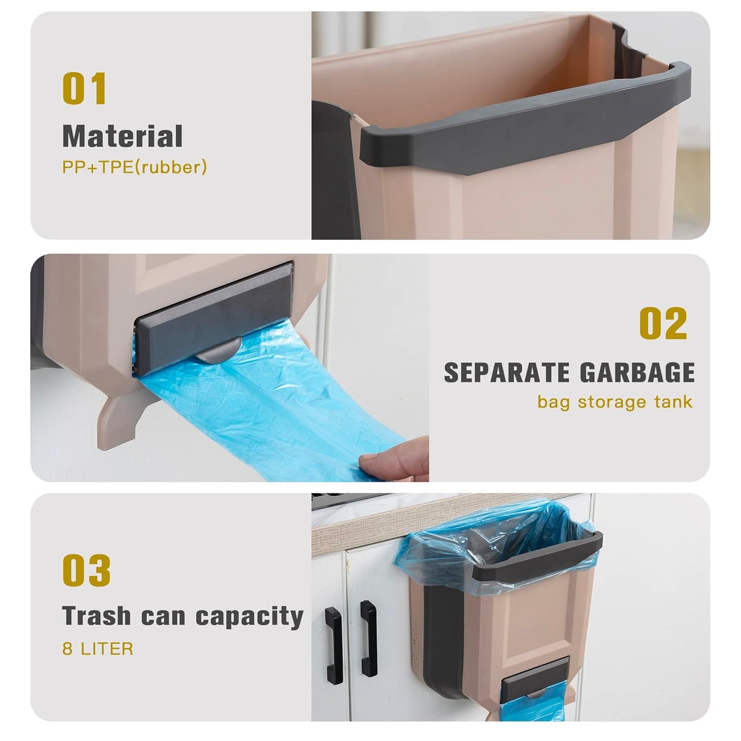 Cavyno™ - Collapsible Hanging Trash Can