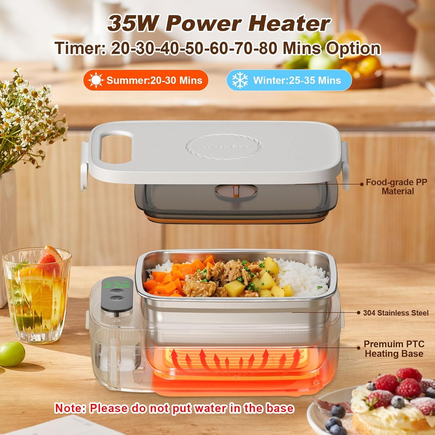 Cavyno™ - Rechargeable Electric Heated Lunch Box