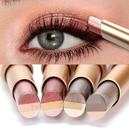 Cavyno™ - 4-Color 3-in-1 Cream Eyeshadow Stick Set