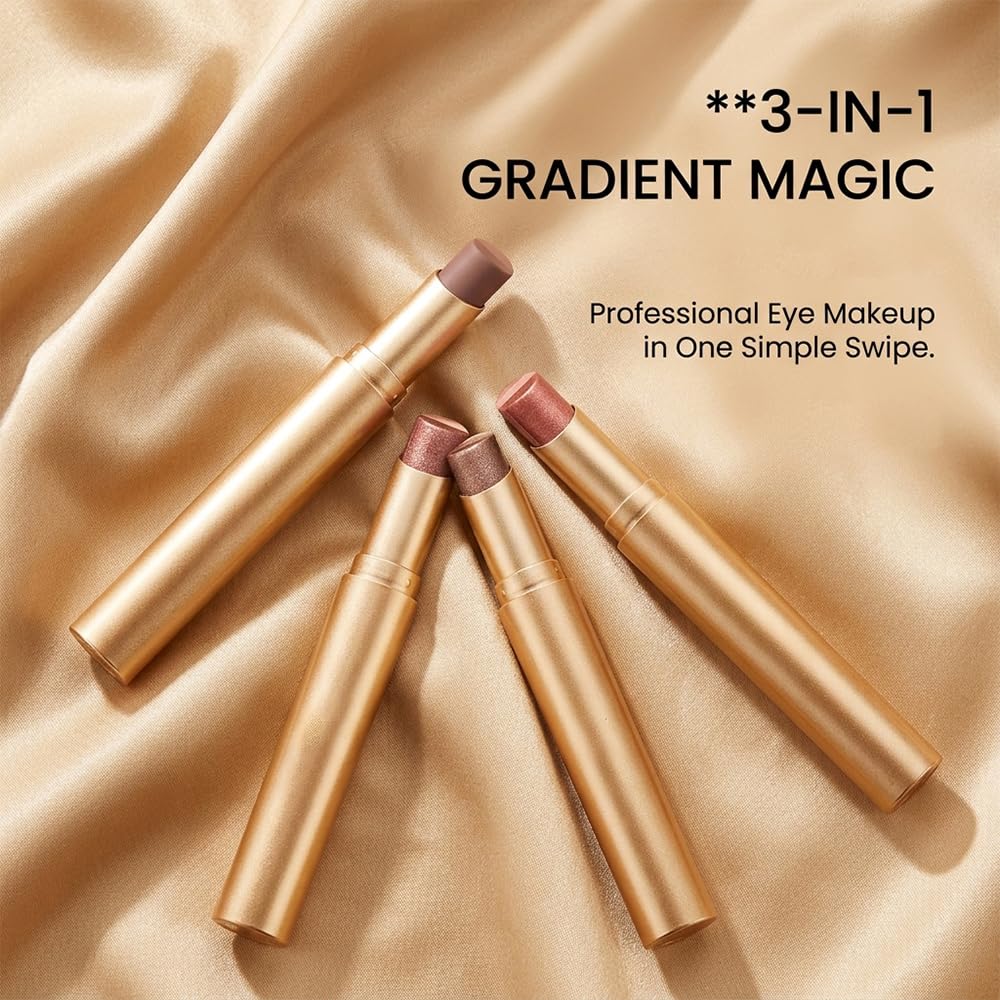 Cavyno™ - 4-Color 3-in-1 Cream Eyeshadow Stick Set