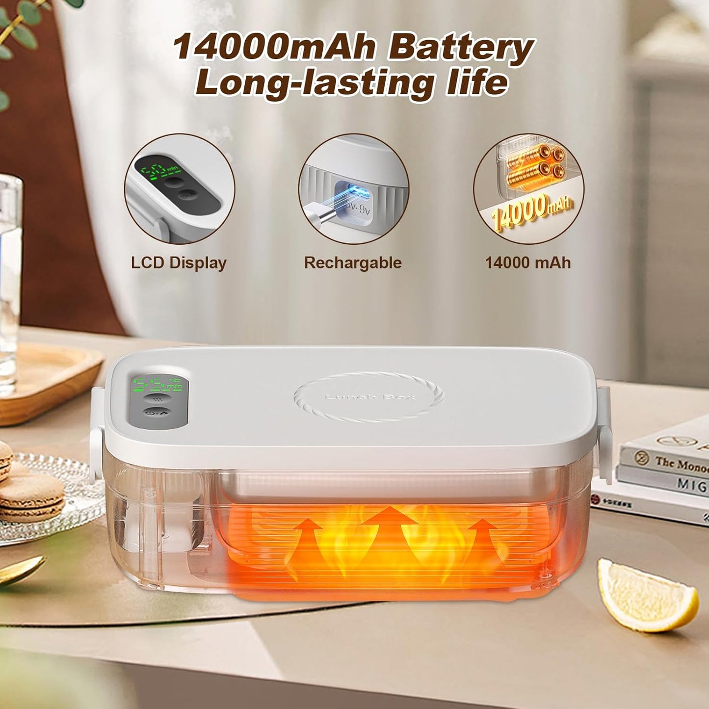 Cavyno™ - Rechargeable Electric Heated Lunch Box