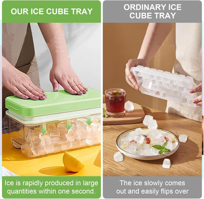 Cavyno™ - One-Press Ice Cube Tray & Storage Set