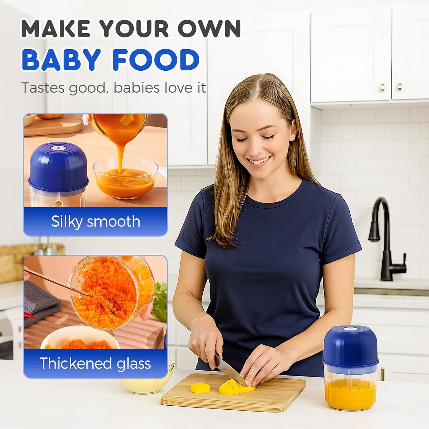 Cavyno™ - Mini Rechargeable Food Processor