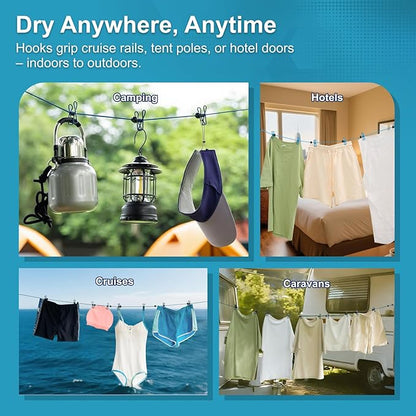 Cavyno™ - Portable Retractable Clothesline Set