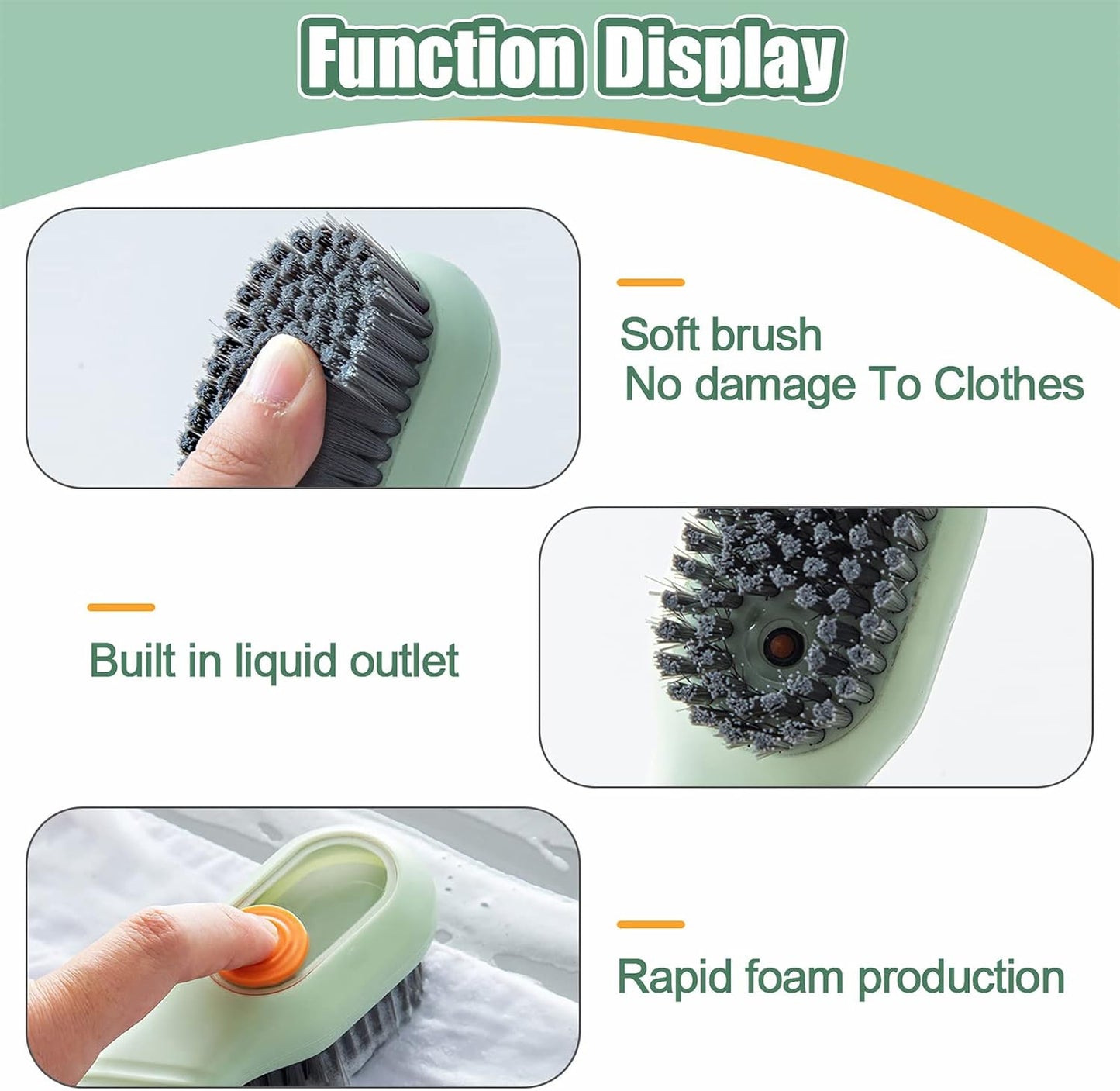 Cavyno™ - Soap Dispensing Cleaning Brush