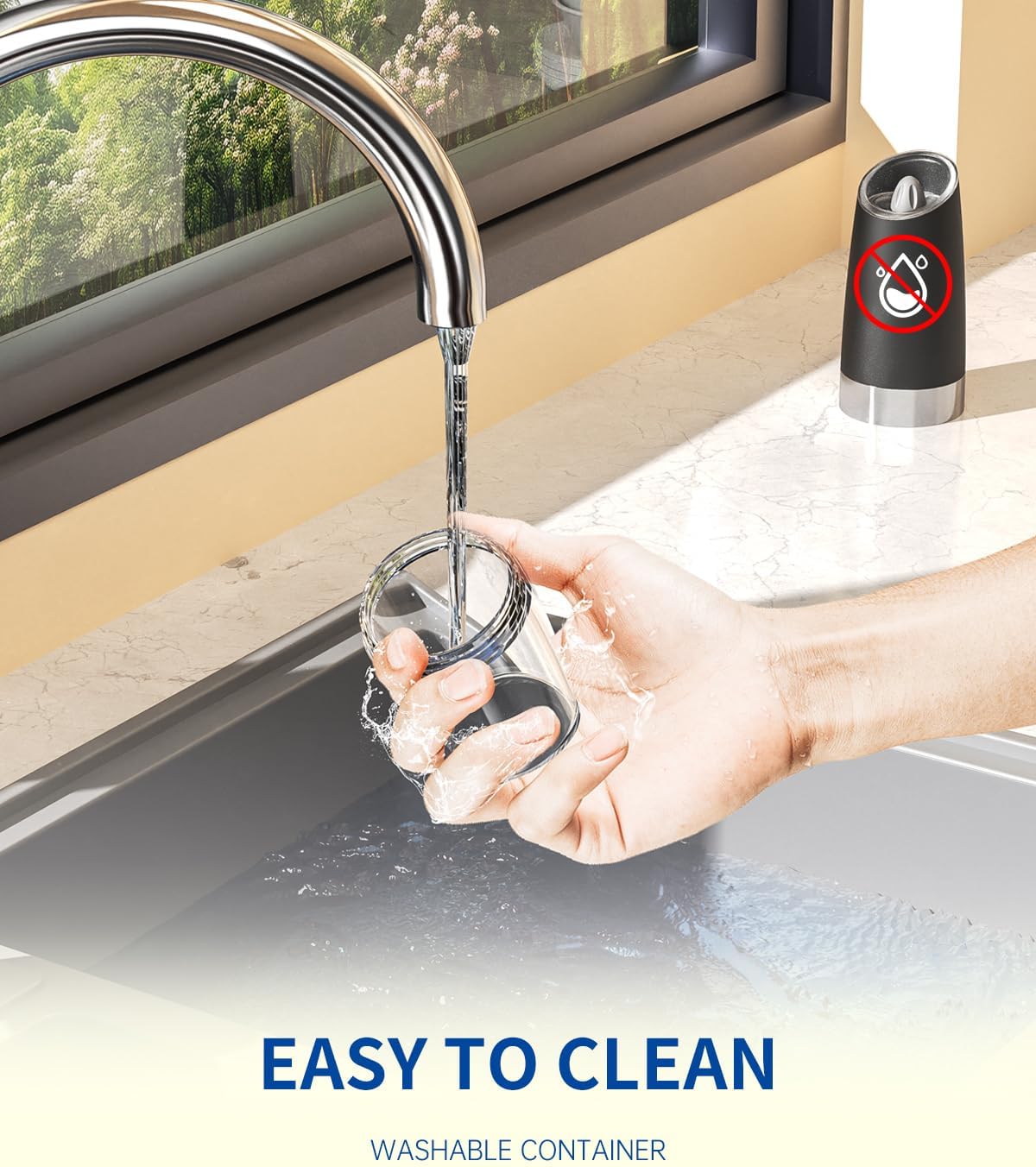 Cavyno™ - Gravity Electric Salt & Pepper Grinder Set