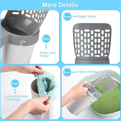 Cavyno™ - Cat Litter Scooper with Bag Dispenser