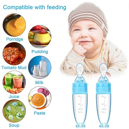 Cavyno™ - Silicone Squeeze Feeding Spoon Set