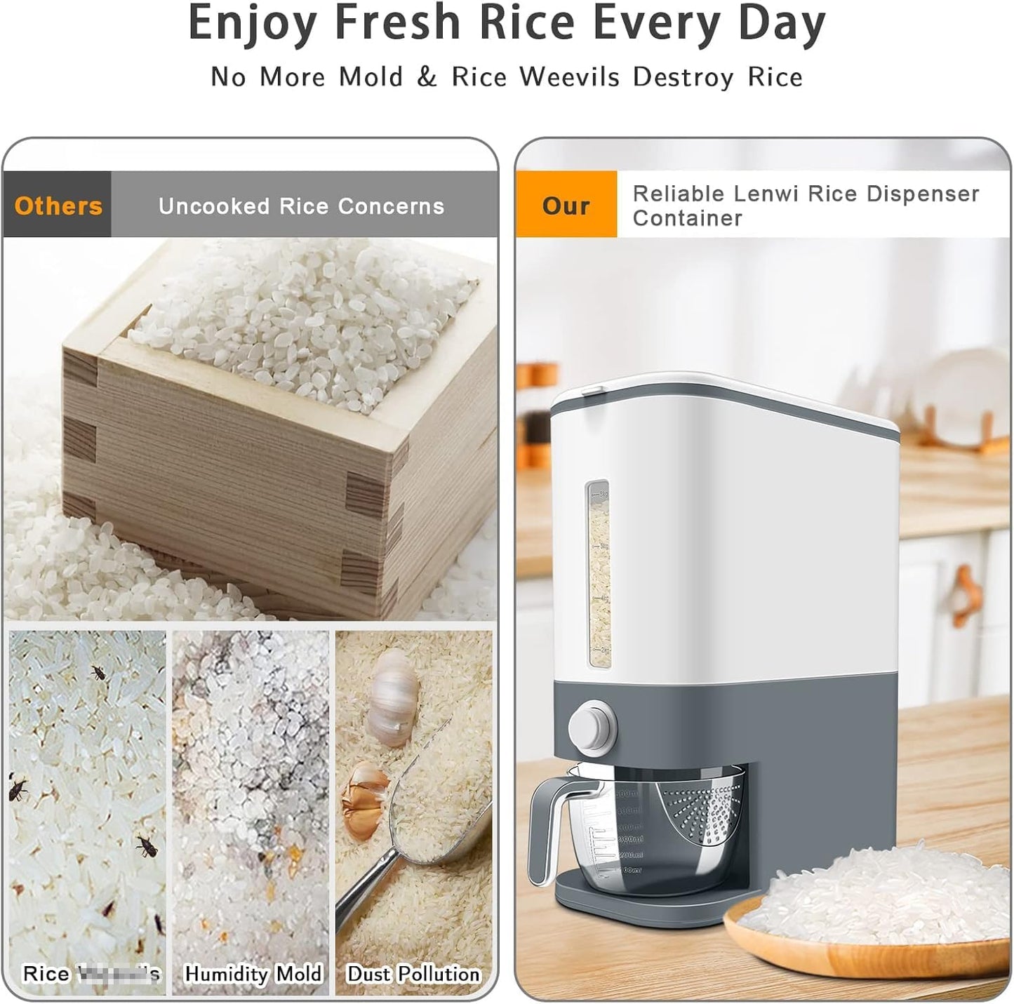 Cavyno™ - Large Rice Dispenser