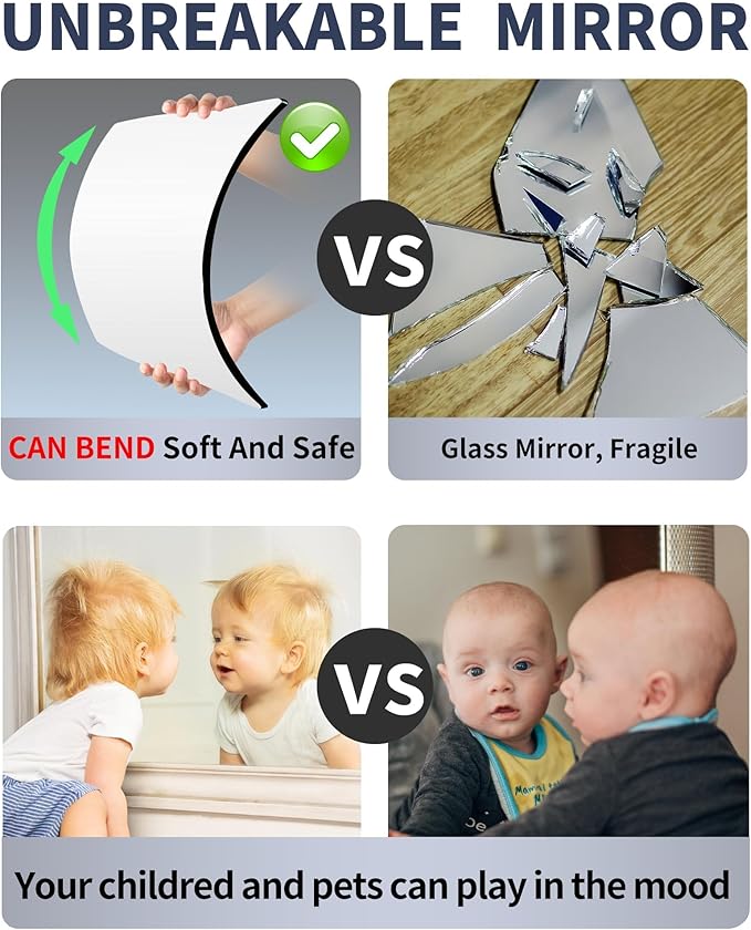 Cavyno™ - Shatter-Resistant Mirror Tiles