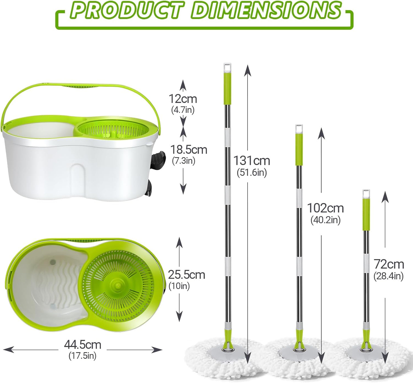 Cavyno™ - Spin Mop & Bucket System