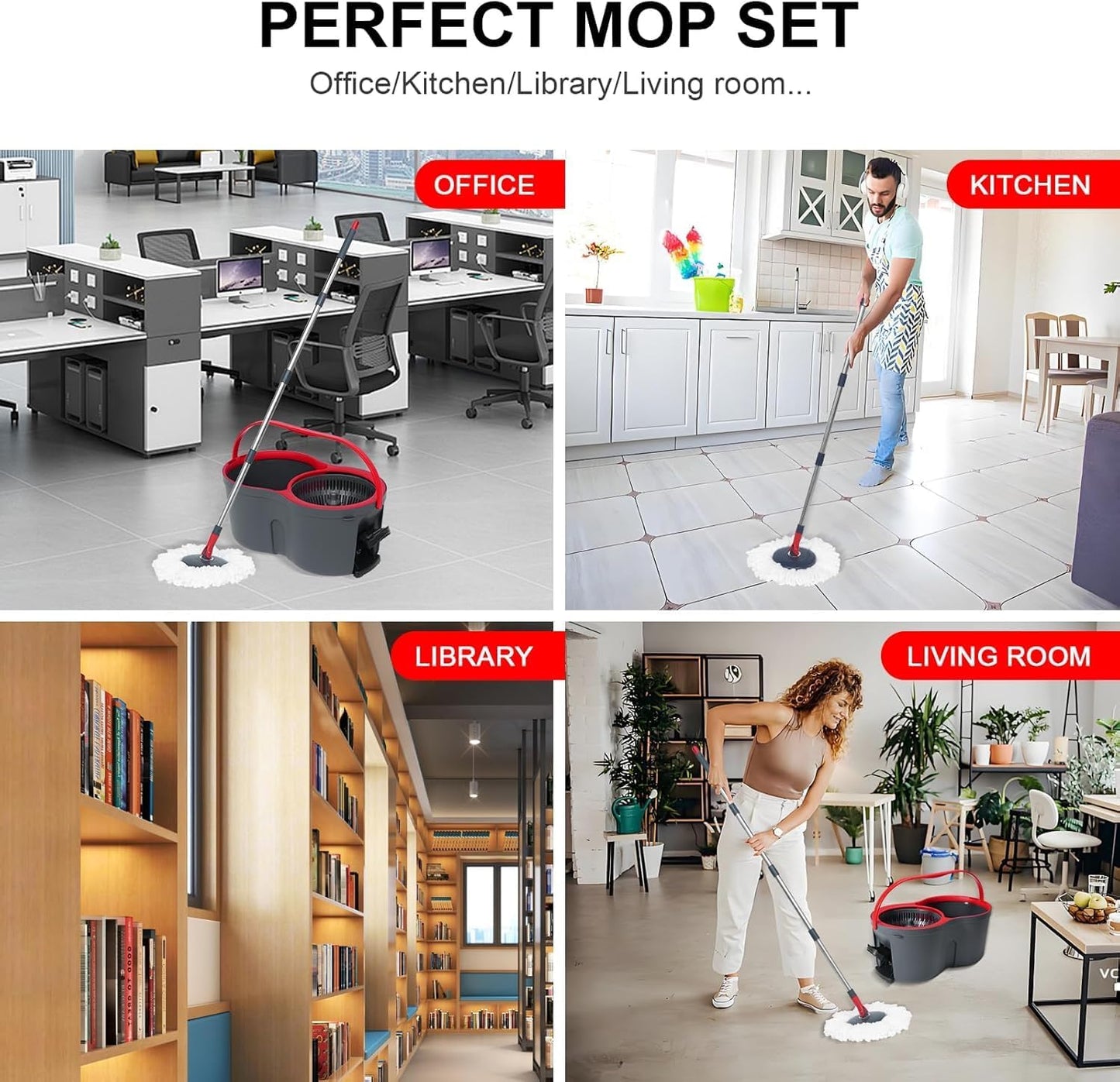 Cavyno™ - Spin Mop & Bucket System