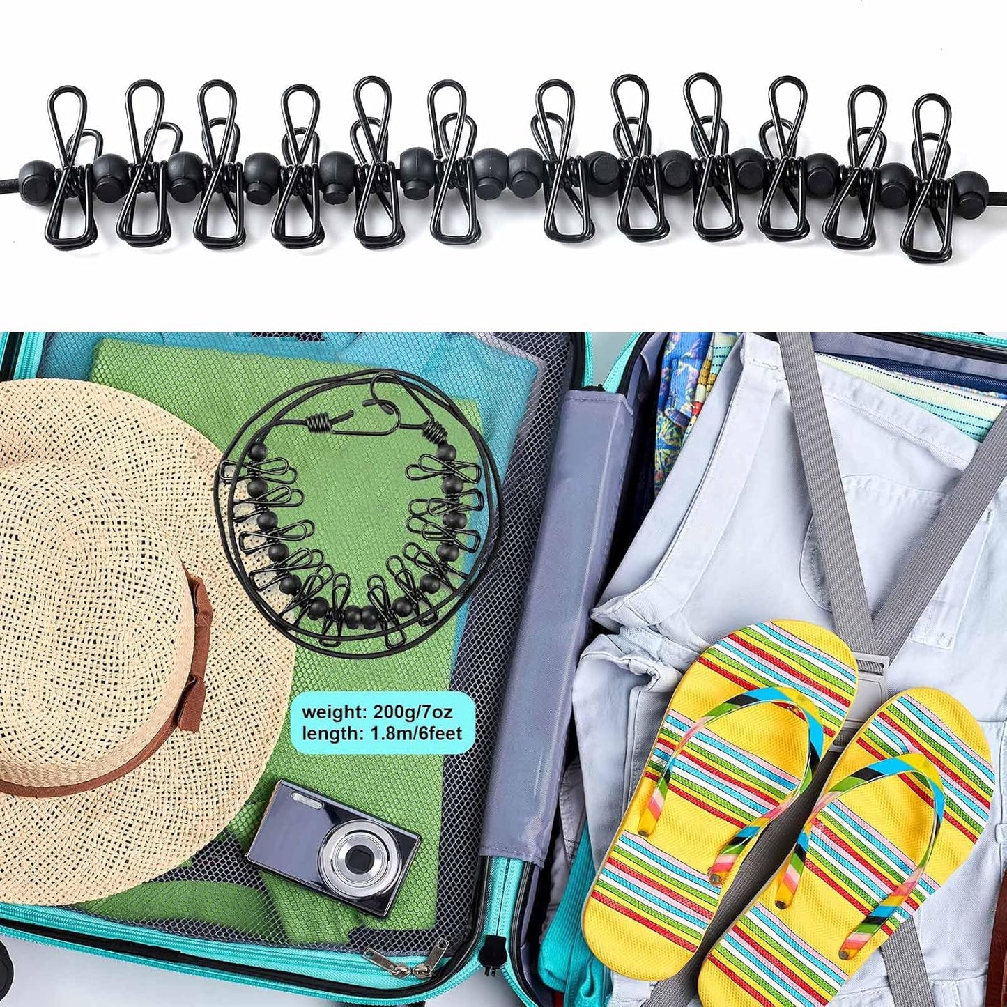 Cavyno™ - Portable Retractable Clothesline Set
