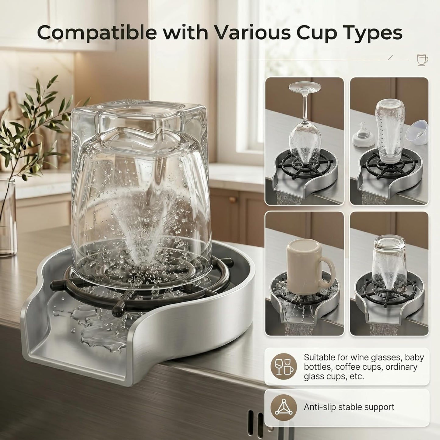 Cavyno™ - Kitchen Glass Rinser