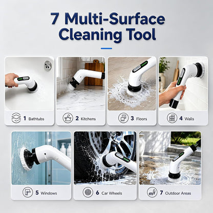 Cavyno™ - Electric Spin Scrubber with Long Handle