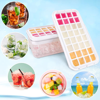 Cavyno™ - One-Press Ice Cube Tray & Storage Set
