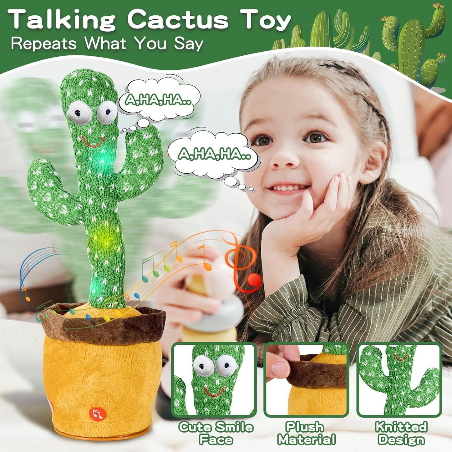 Cavyno™ - Talking Dancing Cactus Toy