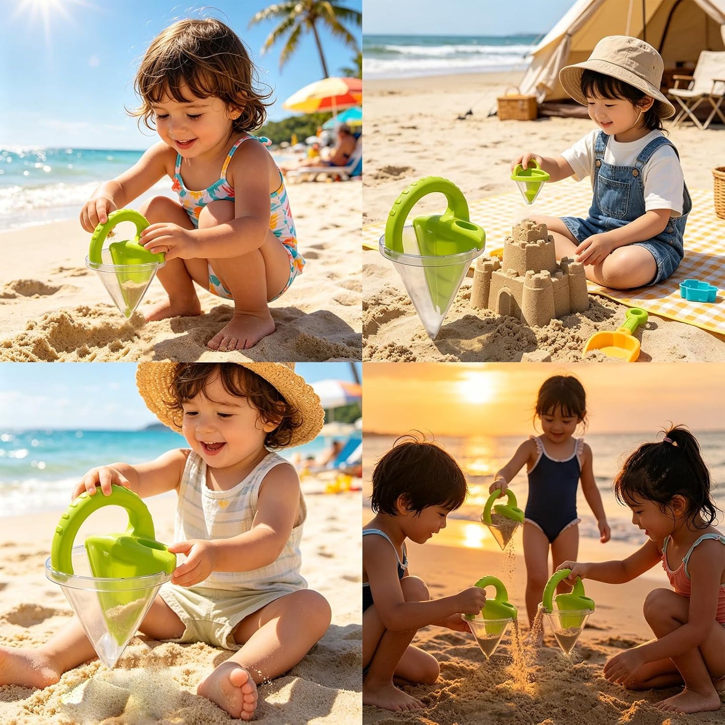 Cavyno™ - 4-Piece Kids Sand Toy Set
