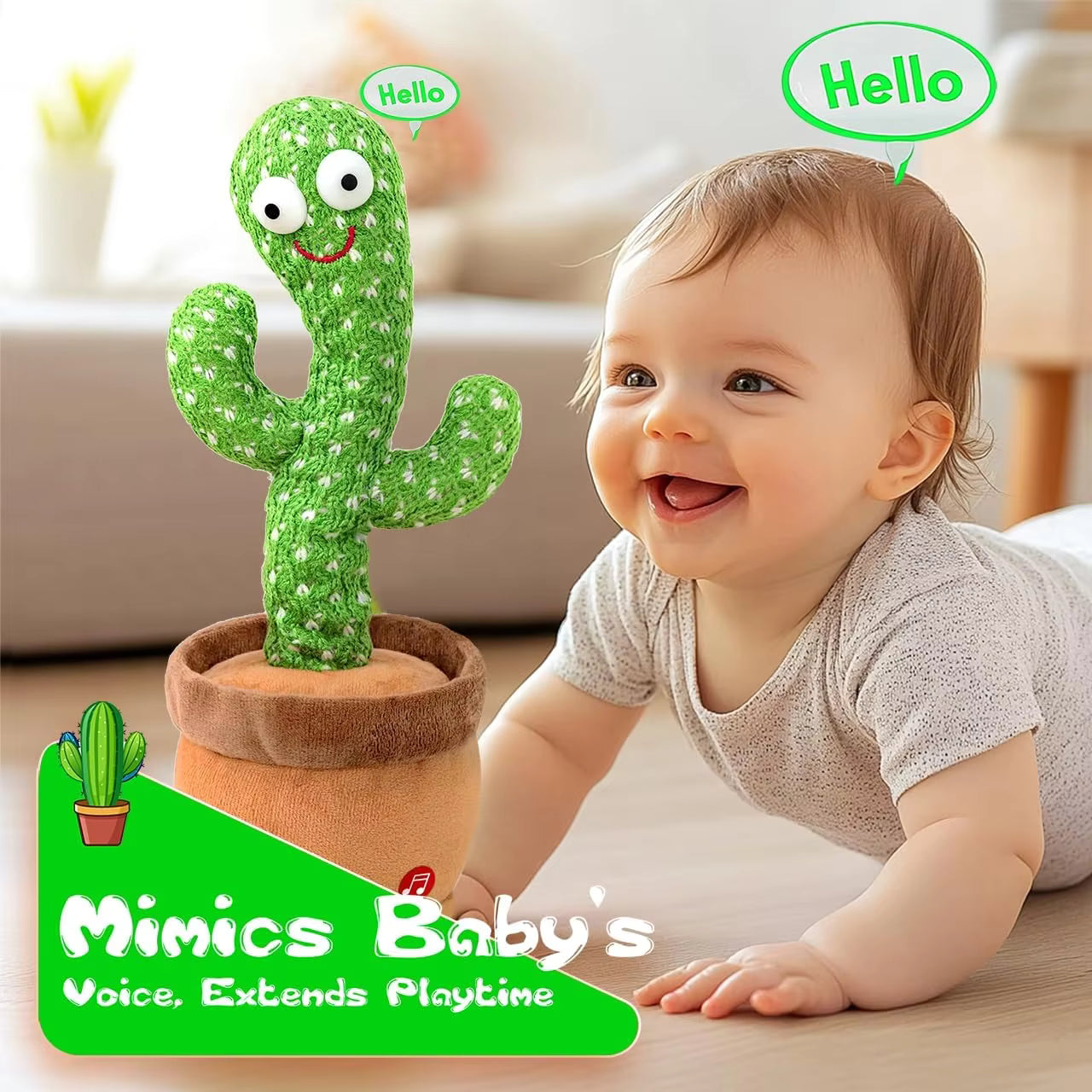 Cavyno™ - Talking Dancing Cactus Toy